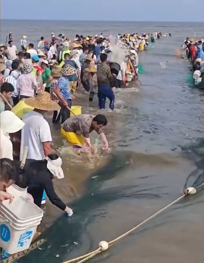 村民围观捕鱼捡漏 渔民泼水驱赶,一场关于生存与尊严的街头剧场 村民围观捕鱼捡漏 渔民泼水驱赶,一场关于生存与尊严的街头剧场